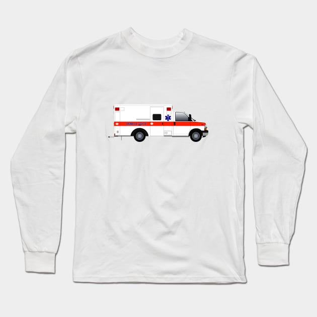 White Type III ambulance Long Sleeve T-Shirt by BassFishin